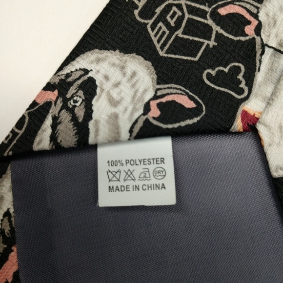 E. Graziano men's tie cow theme - Picture 5 of 5